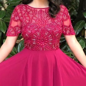 ASOS Embellished Maroon Prom Dress